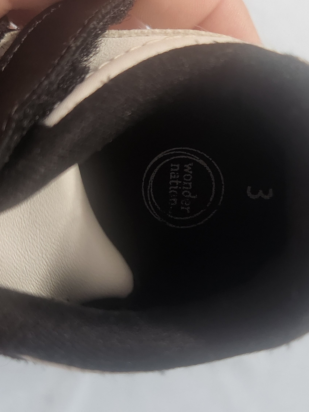 Wonder Nation Kids' Shoe in Black and White